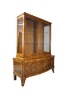 Witryna / serwantka / biblioteczka art - deco po renowacji / orzech