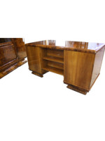Zestaw gabinetowy art - deco / biurko, biblioteka, fotel / po renowacji