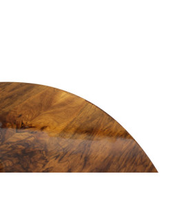 Duży, rozkładany stół Art - Deco w orzechu / po renowacji średnica 124 cm