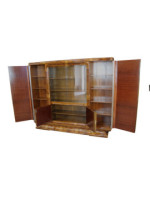 Piękna biblioteka art - deco w orzechu / po renowacji / antyki / dostawa
