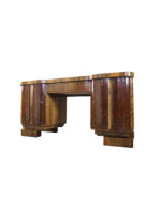 Piękne, dwustronne biurko gabinetowe Art - Deco po renowacji / politura